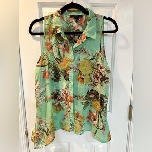 XXI Floral Chiffon Top